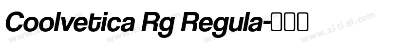 Coolvetica Rg Regula字体转换